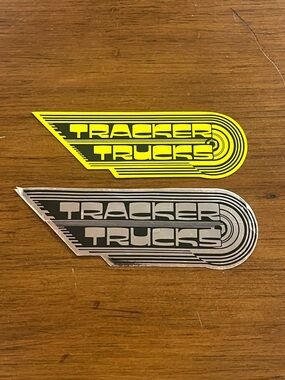 Tracker Trucks Skateboard Sticker x 2 Vintage